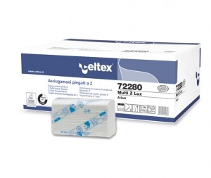 ASCIUGAMANI piegati a Z pura cellulosa 2 veli CF3060 Foto prodotto